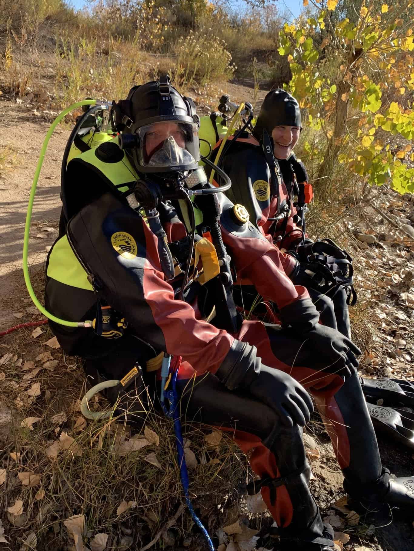 drysuit diving, Dry Suit and Full Face Mask Diving (Encapsulation)